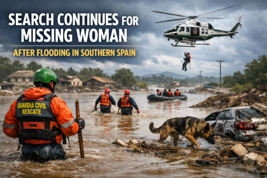 إسبانيا تواصل البحث عن امرأة مفقودة بسبب الفيضانات الناجمة عن العاصفة ليوناردو في الجنوب